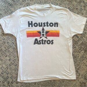 Vintage Houston Astros White T-Shirt Early 90s